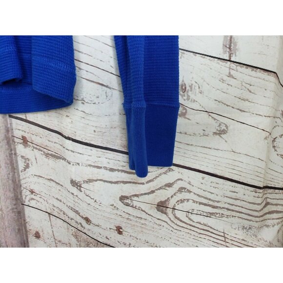 Hollister Blue Small Long Sleeve Crew Neck Shirt | Casual & Stylish Embroidered - Picture 5 of 12